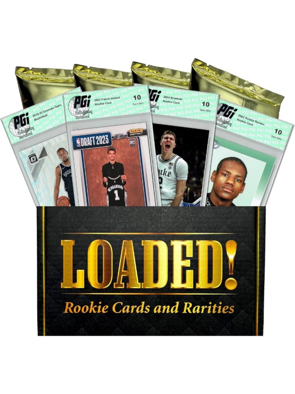 Loaded Basketball Cards: 4 PGI 10 Rookies & Rare Collectibles - Wemby, LeBron